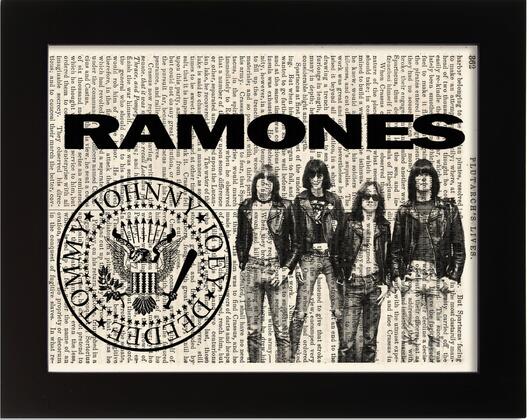 The Ramones Great Seal Antique Book Art Print