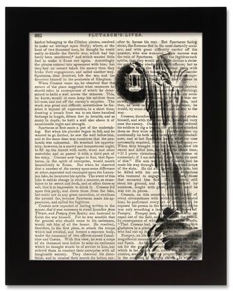 Led Zeppelin Stairway Antique Book Art Print